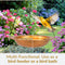 Sunnydaze Copper Bird Bath or Bird Feeder - 12" Diameter