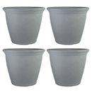 Sunnydaze Anjelica Polyresin Large Round Outdoor Planter
