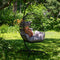Delaney Outdoor Hanging Egg Chair with Stand and Seat Cushions