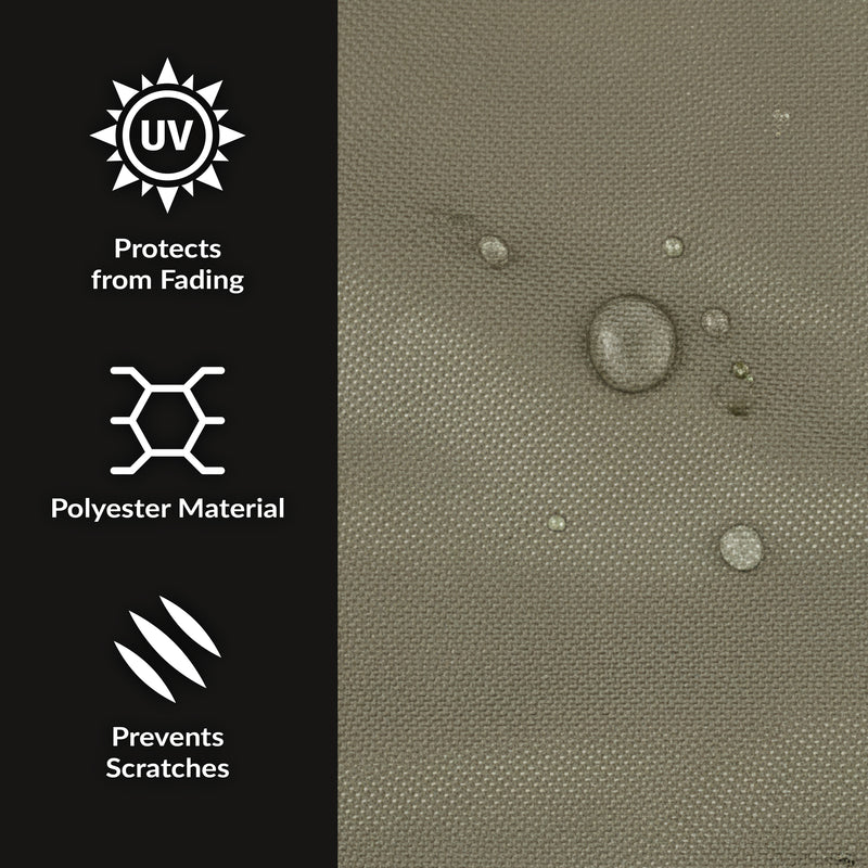 Sunnydaze Heavy-Duty Round Fire Pit Cover with Drawstring Closure