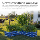 Sunnydaze Galvanized Steel Raised Garden Bed