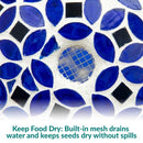 Sunnydaze Mosaic Fly-Through Hanging Bird Feeder