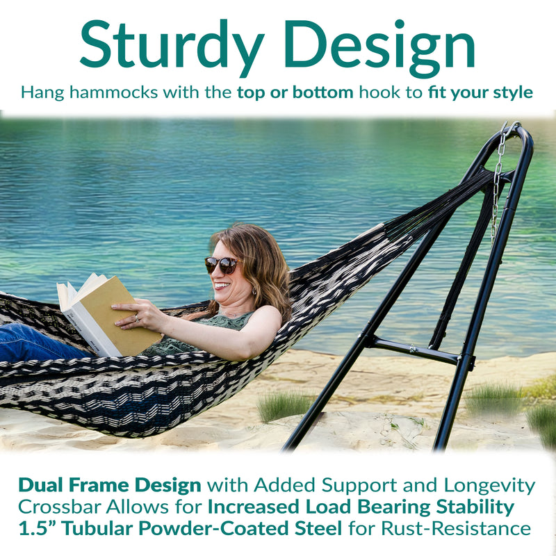 multi personen hängematte Sunnydaze Universal Multi-Use Heavy-Duty Hammock Stand