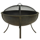 Sunnydaze 32" Outdoor Wood-Burning Fire Pit with Spark Screen