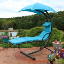 Sunnydaze Floating Chaise Lounge Chair with Canopy