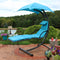 Sunnydaze Floating Chaise Lounge Chair with Canopy