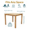 Sunnydaze Rodanthe 33.75" Acacia Wood Outdoor Dining Table - Square Patio Table