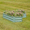 Sunnydaze Galvanized Steel L-Shaped Raised Garden Bed