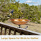 Sunnydaze Copper Bird Bath or Bird Feeder - 12" Diameter