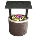 TankTop Covers Wishing Well Planter Septic Cover with Base and Roof