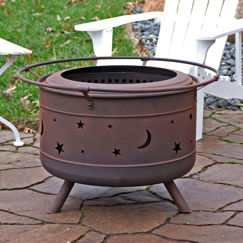 Sunnydaze Cosmic Outdoor Smokeless Fire Pit - 30"