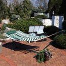 Sunnydaze Rope Hammock with 12' Steel Stand, Pad, and Pillow