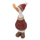 Sunnydaze 20" Decorative Christmas Goose Statue in Sweater and Hat