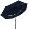 Sunnydaze 10 ft 3-Tier Large Patio Umbrella with Tilt and Crank - Navy