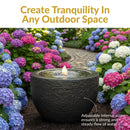 Sunnydaze Polystone Outdoor Bubble Fountain