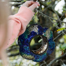 Sunnydaze Fly-Through Mosaic Bird Feeder Set of 6