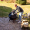 Sunnydaze 30" Cosmic Cooking Fire Pit with Grill Grate & Spark Screen