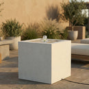 Sunnydaze Rectangle Polystone Outdoor Bubble Fountain