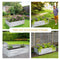 Sunnydaze Galvanized Steel Raised Garden Bed - Rectangle - 48"