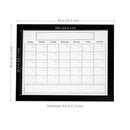 Sunnydaze 30" x 24" Dry Erase Whiteboard Calendar with Marker and Eraser