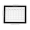 Sunnydaze 30" x 24" Dry Erase Whiteboard Calendar with Marker and Eraser