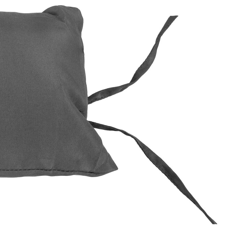 Sunnydaze Andrei Double Egg Chair Cushion Replacement Set - Dark Gray