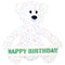 Sunnydaze Sprinkles the Inflatable Celebration Bear with 5 Banners - 6-Foot