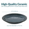 Sunnydaze Set of 4 Glazed Ceramic Planter Saucers