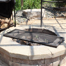 Sunnydaze X-Marks Rectangle Fire Pit Cooking Grill - 40"