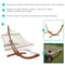 Sunnydaze 2-Person Double Rope Hammock with Wooden Stand