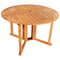 Sunnydaze Malaysian Hardwood Folding Gateleg Patio Round Dining Table