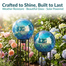 Sunnydaze 10-Inch Solar Glass Gazing Garden Globe