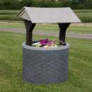 TankTop Covers Wishing Well Planter Septic Cover with Base and Roof