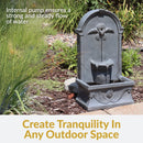 Sunnydaze French-Inspired Outdoor Wall-Mounted Fountain - 28"