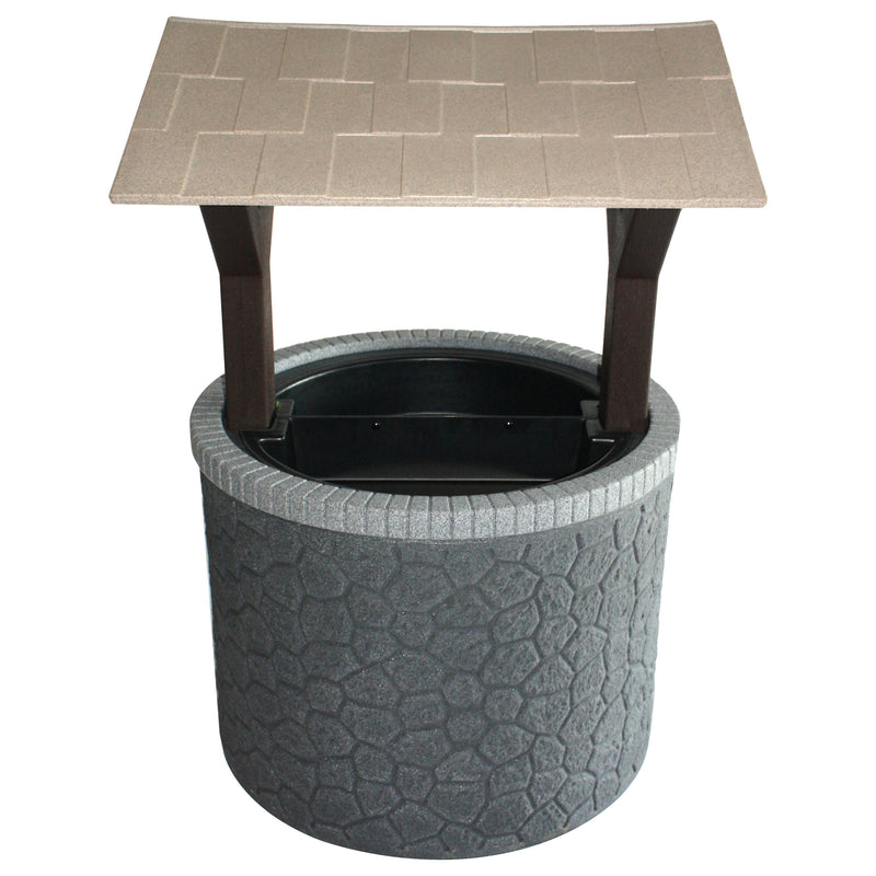 TankTop Covers Wishing Well Planter Septic Cover with Base and Roof