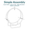 Sunnydaze Firewood Log Hoop Rack with Cover