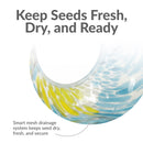 Sunnydaze Solar Bird Feeder with Glass Fly-Through Design