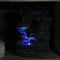 Sunnydaze Five Stream Rock Cavern Indoor Tabletop Water Fountain with LED Lights - 13"