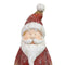 Sunnydaze Rustic Santa with Wreath Indoor Santa Christmas Decoration - 24" H