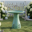 Sunnydaze Glazed Ceramic Outdoor Bird Bath