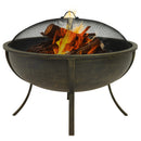 Sunnydaze 32" Outdoor Wood-Burning Fire Pit with Spark Screen