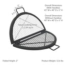 Sunnydaze Round Folding Camping Grill Grate
