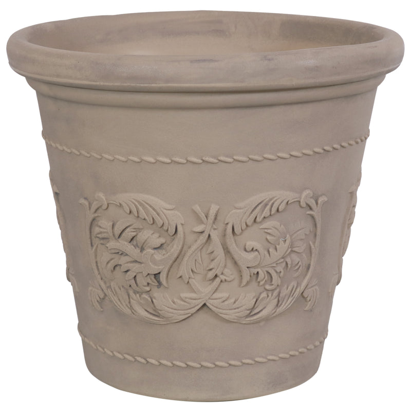 Sunnydaze Arabella Outdoor Flower Pot Planter - Beige - 20-Inch - Single