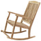 Sunnydaze Outdoor Rocking Chair for Patio - Teak Wood