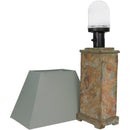 Sunnydaze Natural Slate Outdoor Table Lamp - 24" H