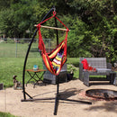Sunnydaze Outdoor Hanging Hammock Chair and X-Stand Set
