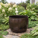 Embossed Panel Garden Hose Holder - Drainage Holes