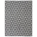 7x10 Sunnydaze Lattice Perfection Indoor Area Rug in Charcoal