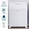 Sunnydaze Plastic Garage Storage Cabinet with Adjustable Shelf - 34.5"