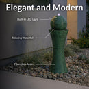 Sunnydaze Desert Spring Solar Powered Fountain with Battery Backup - 30"